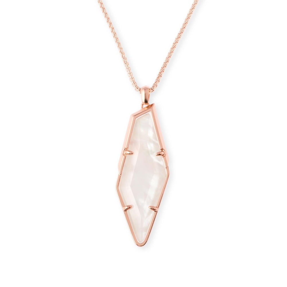 NWT Kendra Scott Ivory Rose Gold Beatrice Necklace